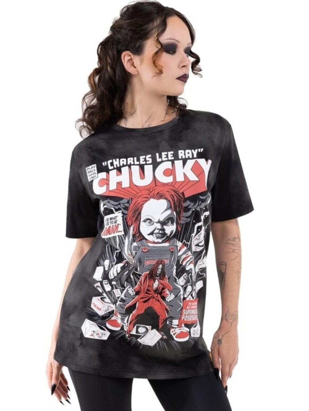 Killstar x Chucky Charles Lee Ray T-Shirt Tee Unisex Women's Men's Size S NEW